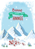 Bonne ann&eacute;e 2026 aux paysages enneig&eacute;s